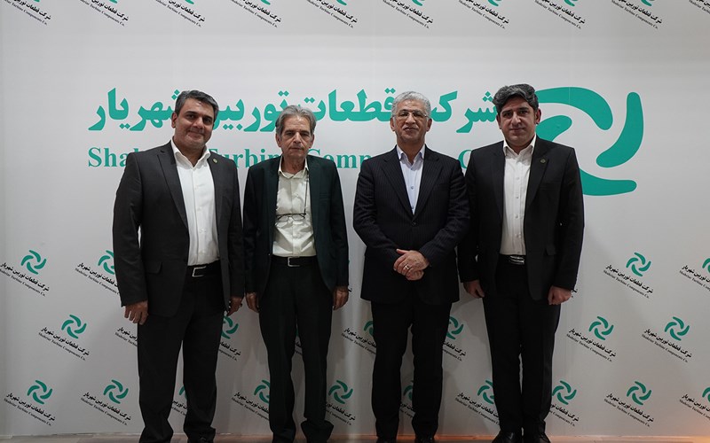 حضور معاون محترم راهبری تولید شرکت مادر تخصصی تولید نیروی برق حرارتی در غرفه شرکت قطعات توربین شهریار در بیست و سومین نمایشگاه بین المللی صنعت برق